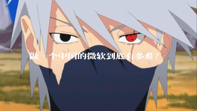 做一个中国的微软到底有多难？
