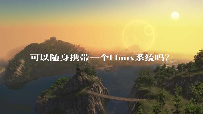 可以随身携带一个Linux系统吗？